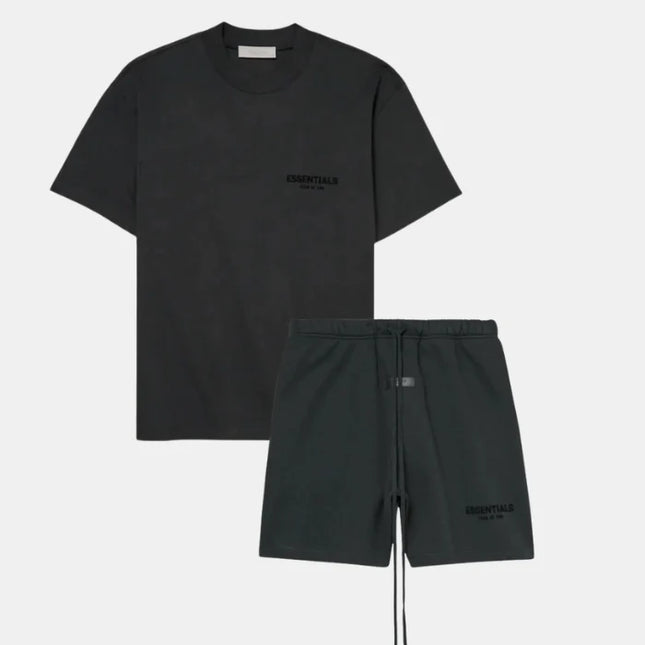 Essn Black T shirt and short set