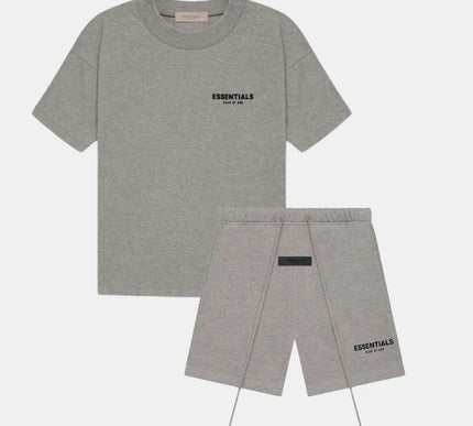 Dark Oatmeal Essn (S22) T shirt and short set