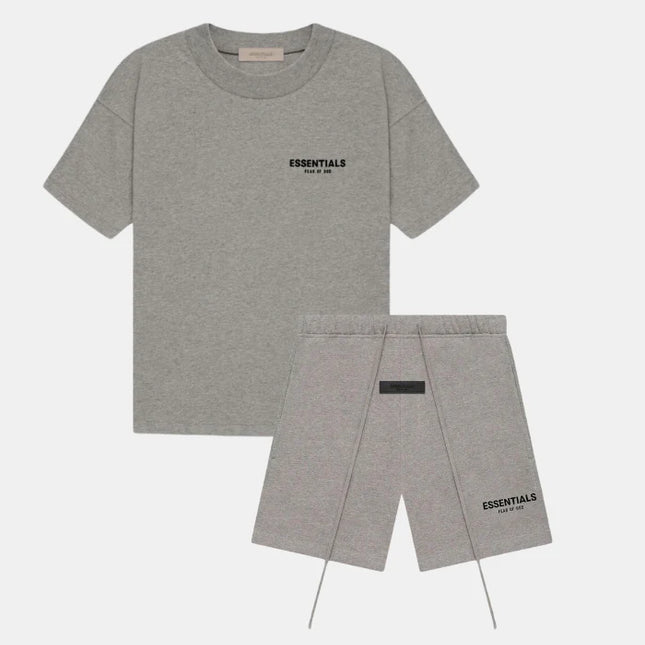 Dark Oatmeal Essn (S22) T shirt and short set